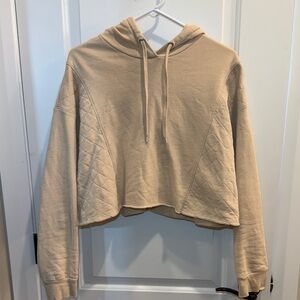 Wild Fable Women’s Tan Cropped Hoodie Size Medium